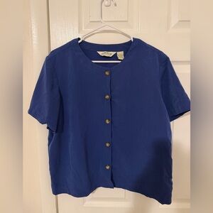 Orvis Royal Blue Button-Up Shirt